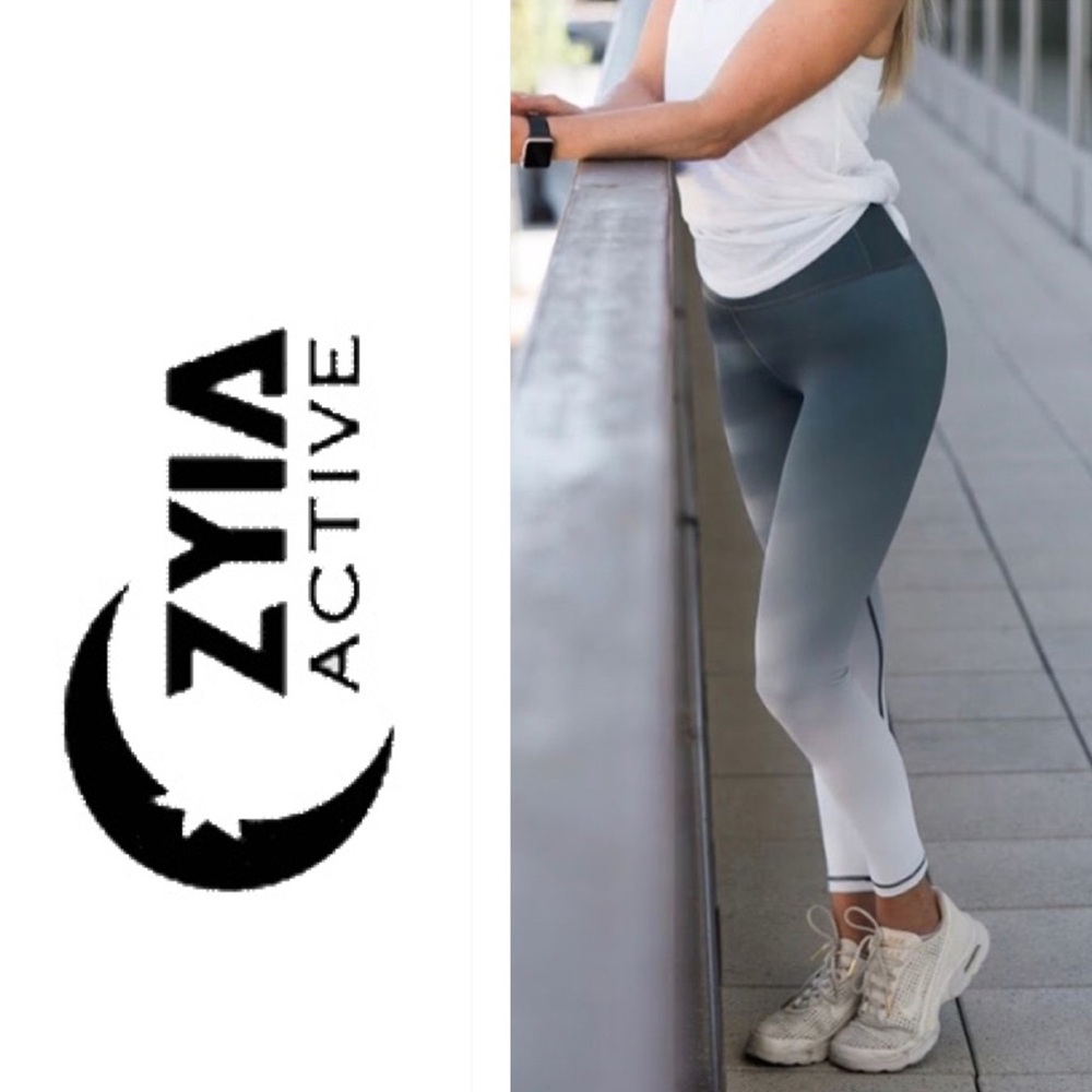 ZYIA Active Light n Tight Jade Ombre Legging S. M